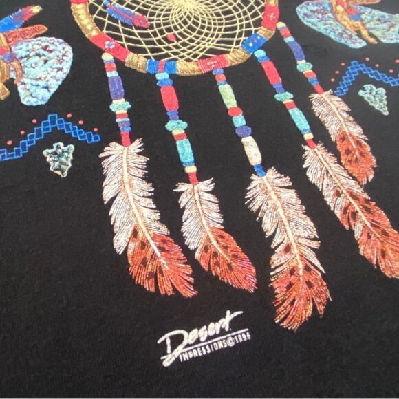 Vtg Desert Impressions Jackson Hole Native American Design T-Shirt Dress Sz XL - Picture 8 of 10